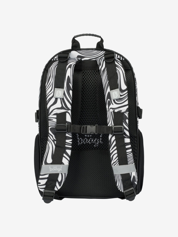 BAAGL  Crni školski set - ruksak, pernica, torba Baagl Core Mixture