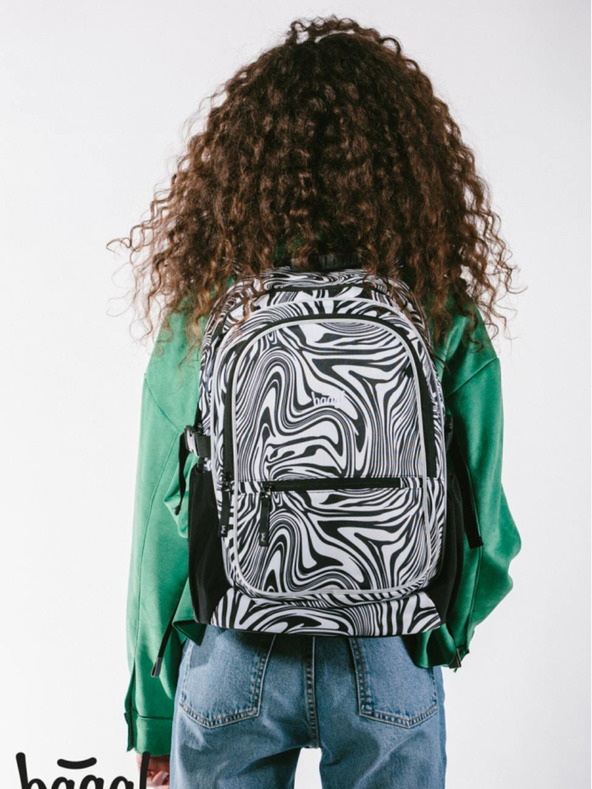 BAAGL  Crni školski set - ruksak, pernica, torba Baagl Core Mixture