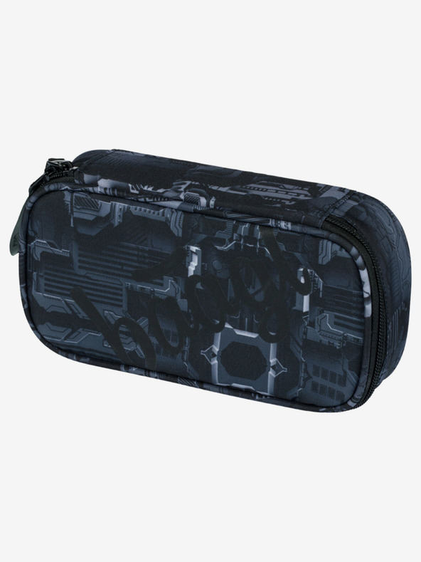 BAAGL  Sivi školski set - ruksak, pernica, torba Baagl Core Technic