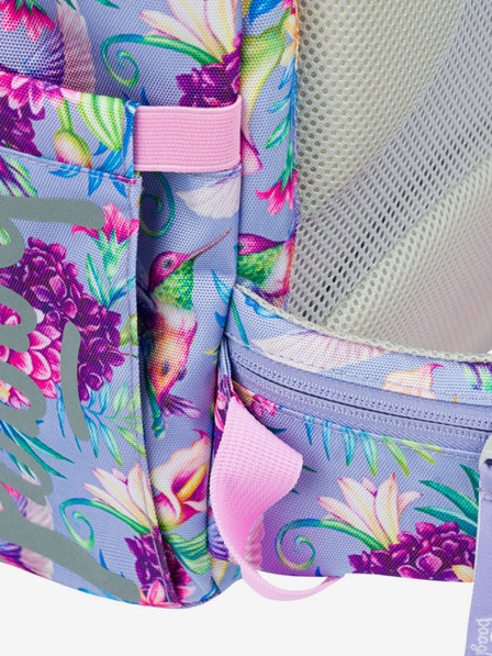 BAAGL  Ljubičasti prozračni školski ruksak Baagl Hummingbird