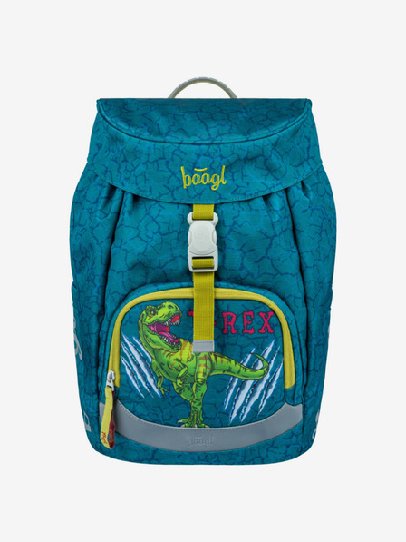 BAAGL  Zeleni prozračni školski ruksak Baagl T-Rex