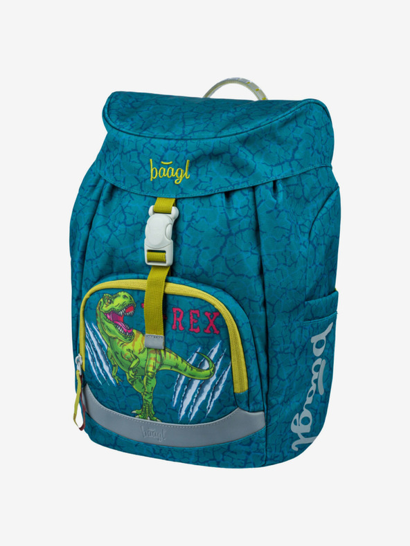 BAAGL  Zeleni prozračni školski ruksak Baagl T-Rex