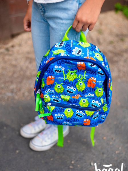 BAAGL  Plavi predškolski ruksak Baagl Monsters