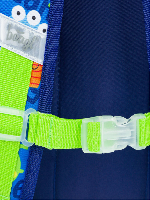 BAAGL  Plavi predškolski ruksak Baagl Monsters