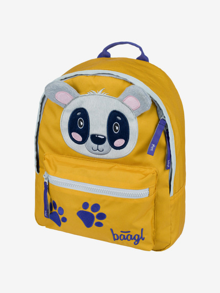 BAAGL  Žuti predškolski ruksak Baagl Raccoon