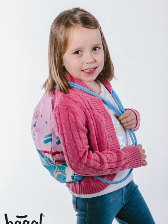 BAAGL  Ružičasta predškolska torba Baagl Bajka