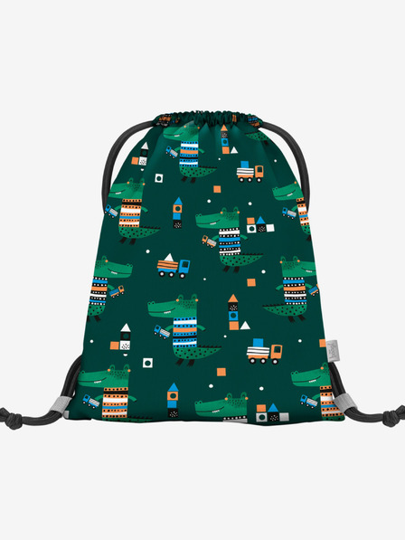 BAAGL  Zelena predškolska torba Baagl Crocodile