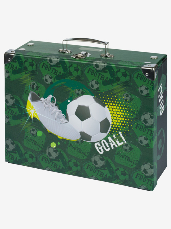 BAAGL  Zelena sklopiva školska torba s dodacima Baagl Football