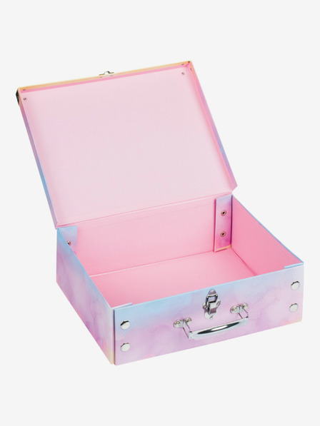 BAAGL  Ružičasta sklopiva školska torba s elementima Baagl Rainbow Unicorn