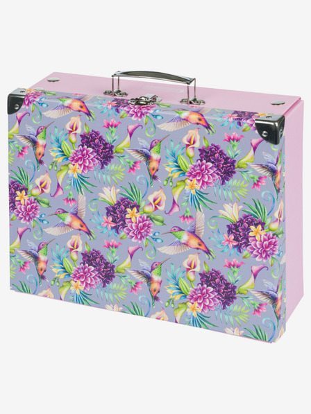 BAAGL  Ljubičasta sklopiva školska torbica s okovom Baagl Hummingbird