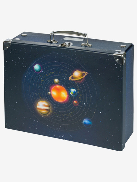 BAAGL  Plavi sklopivi školski kovčeg s okovom Baagl Planeta