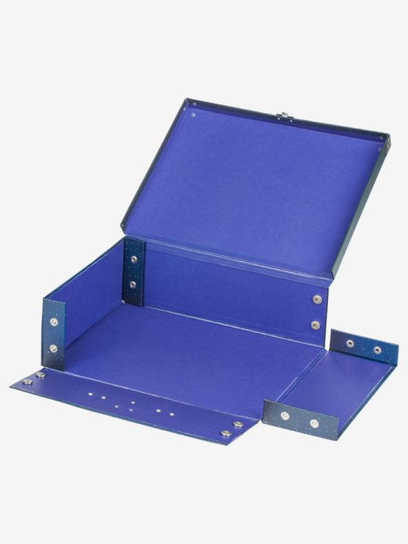 BAAGL  Plavi sklopivi školski kovčeg s okovom Baagl Planeta