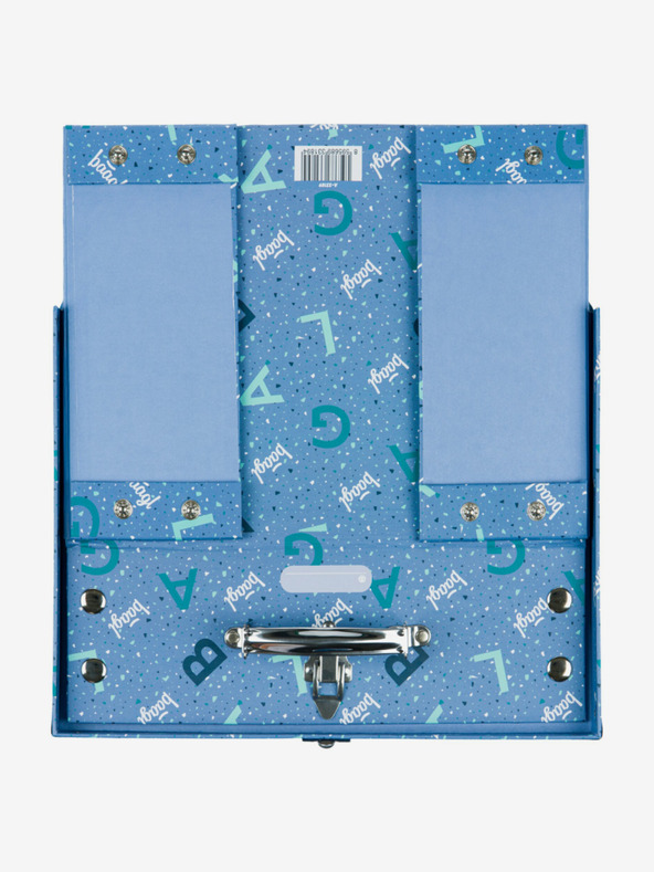 BAAGL  Plavi sklopivi školski kovčeg s okovom Baagl Logo