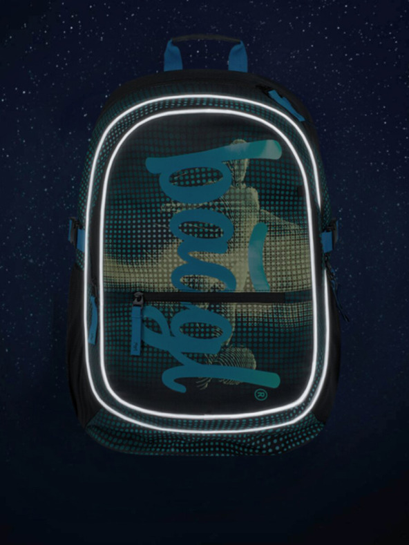 BAAGL  Zeleni školski set Core - ruksak, pernica, torba Baagl Football player