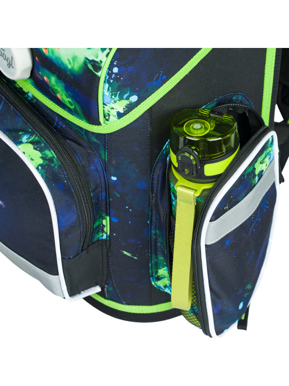 BAAGL  Zelena školska torba Ergo Baagl Football Player