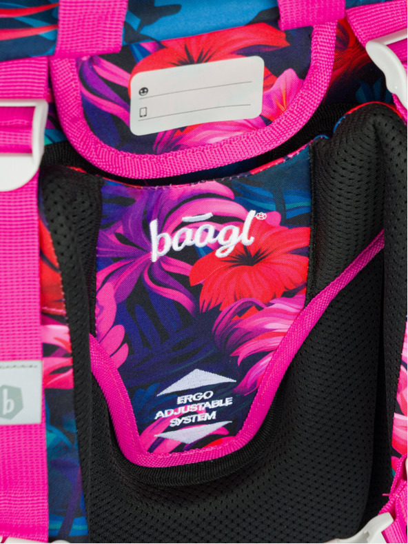 BAAGL  Ružičasta školska torba Ergo Baagl Flamingos