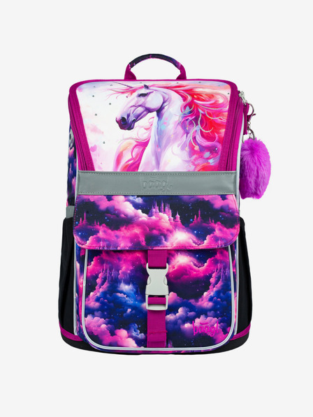 BAAGL  Ljubičasta školska torba Zippy Baagl Unicorn Kingdom