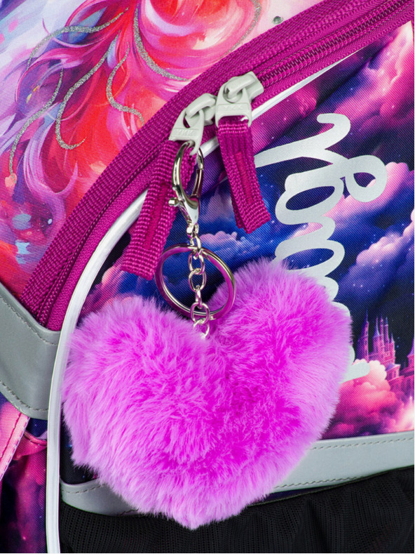 BAAGL  Ljubičasta školska torba Zippy Baagl Unicorn Kingdom