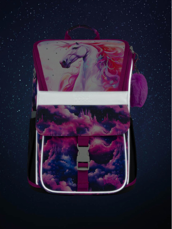 BAAGL  Ljubičasta školska torba Zippy Baagl Unicorn Kingdom
