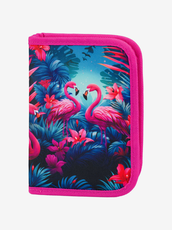 BAAGL  Ergo roza školski set - aktovka, pernica, torba Baagl Flamingos