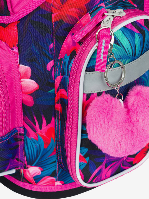 BAAGL  Ergo roza školski set - aktovka, pernica, torba Baagl Flamingos