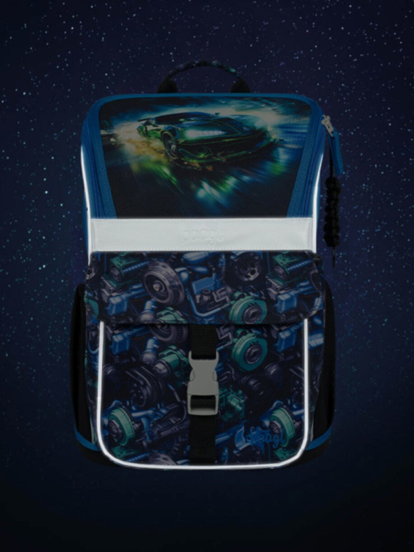 BAAGL  Crni Zippy školski set - aktovka, pernica, torba Baagl Racing car