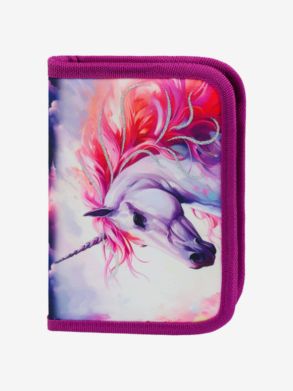 BAAGL  Ljubičasti školski set Zippy - aktovka, pernica, torba Baagl Unicorn Kingdom