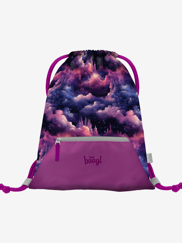 BAAGL  Ljubičasti školski set Zippy - aktovka, pernica, torba Baagl Unicorn Kingdom