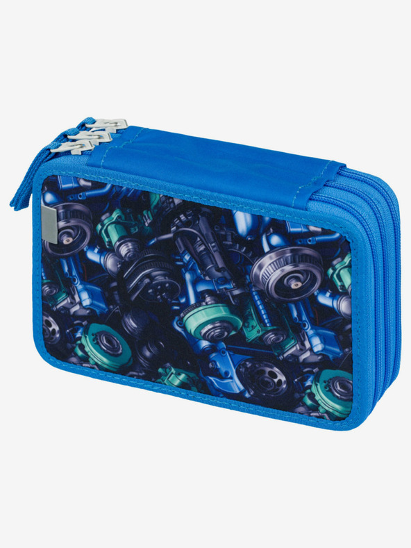 BAAGL  Plava školska pernica trokatni Baagl Racing Car