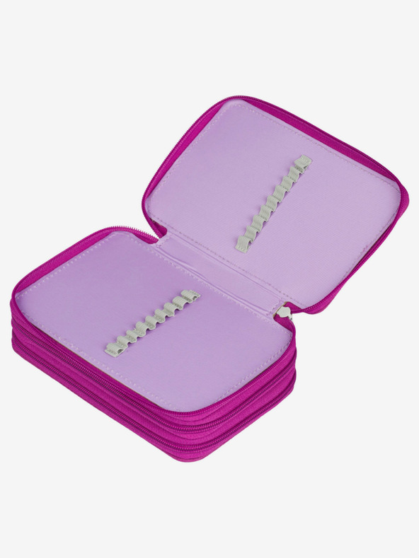 BAAGL  Ljubičasta školska pernica na tri razine Baagl Unicorn Kingdom