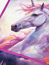 BAAGL  Dječja pregača Baagl Unicorn Kingdom ljubičasta