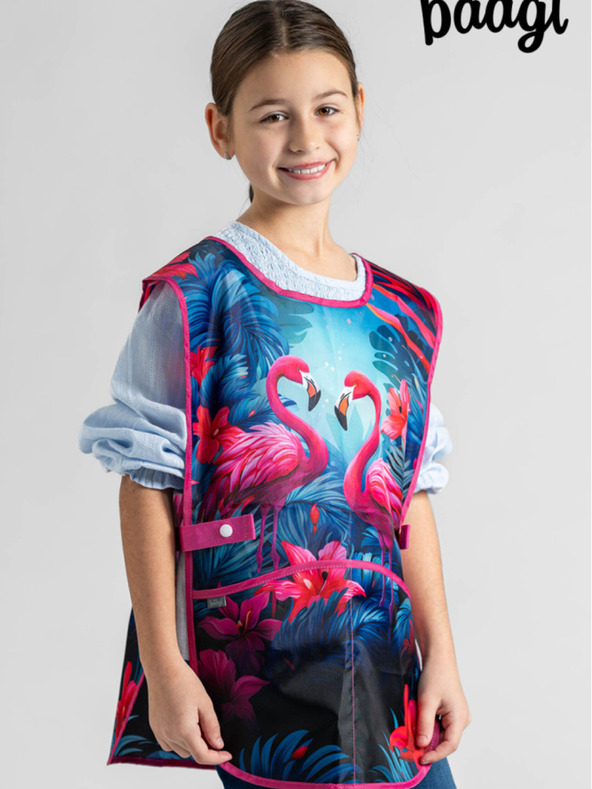 BAAGL  Ružičasta dječja pregača Baagl Flamingos