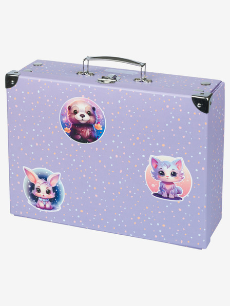 BAAGL  Ljubičasta sklopiva školska torba s okovom Baagl Pets