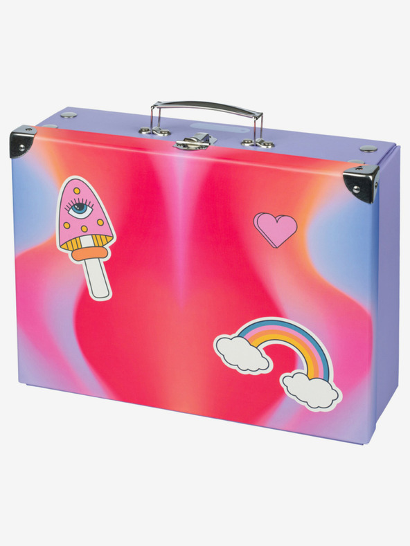 BAAGL  Crvena sklopiva školska torba s dodacima Baagl Hippie