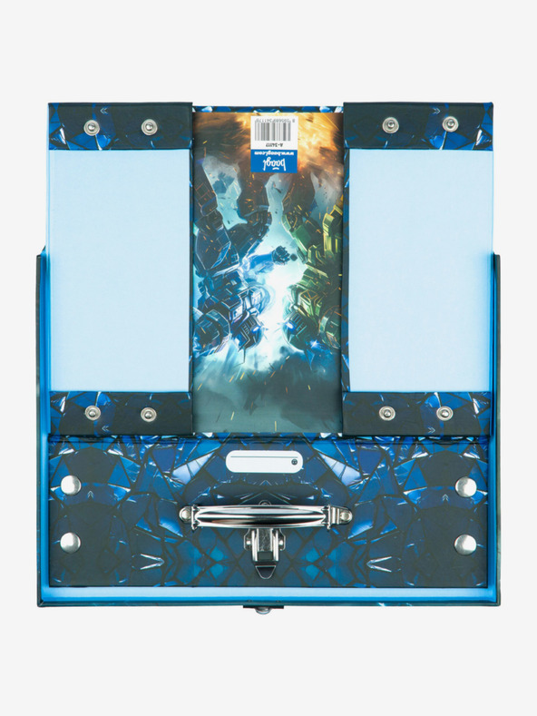 BAAGL  Crna preklopna školska torba s okovom Baagl Roboti