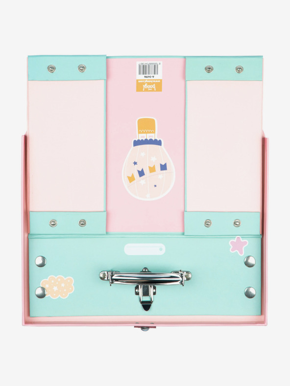 BAAGL  Ružičasta sklopiva školska torba s okovom Baagl Duha