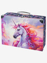BAAGL  Ljubičasta sklopiva školska torba s dodacima Baagl Unicorn Kingdom