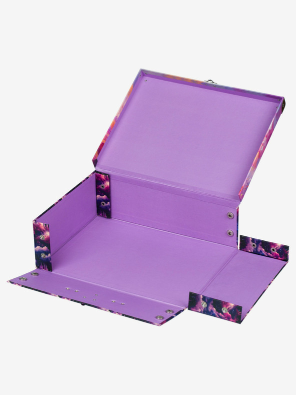 BAAGL  Ljubičasta sklopiva školska torba s dodacima Baagl Unicorn Kingdom