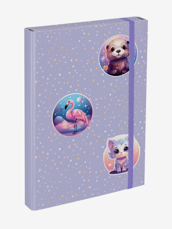 BAAGL  Ljubičaste ploče za školske bilježnice A4 Baagl Pets