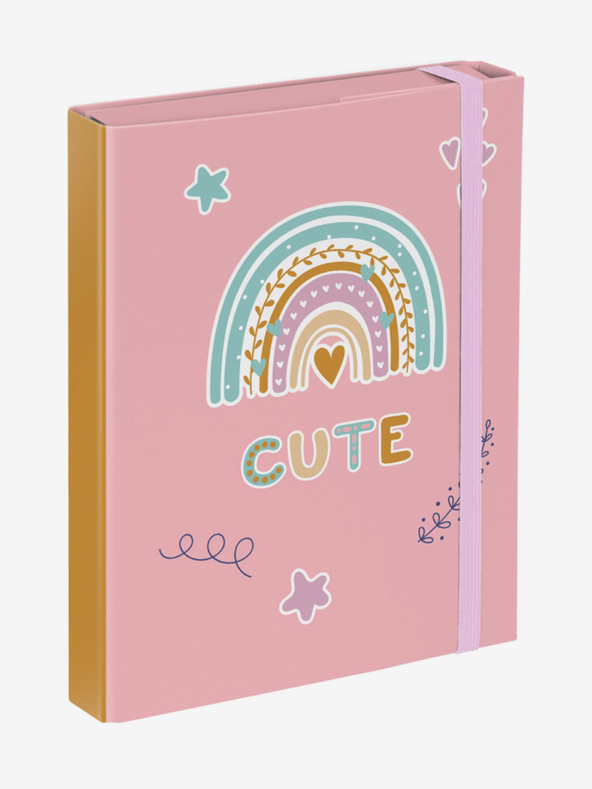 BAAGL  Ružičaste ploče za školske bilježnice A5 Baagl Rainbow