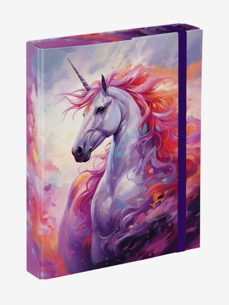 BAAGL  Ljubičaste ploče za školske bilježnice A5 Baagl Unicorn Kingdom