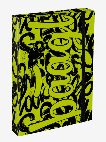 BAAGL  Žuto-crne ploče za školske bilježnice A4 Baagl Jumbo Lime