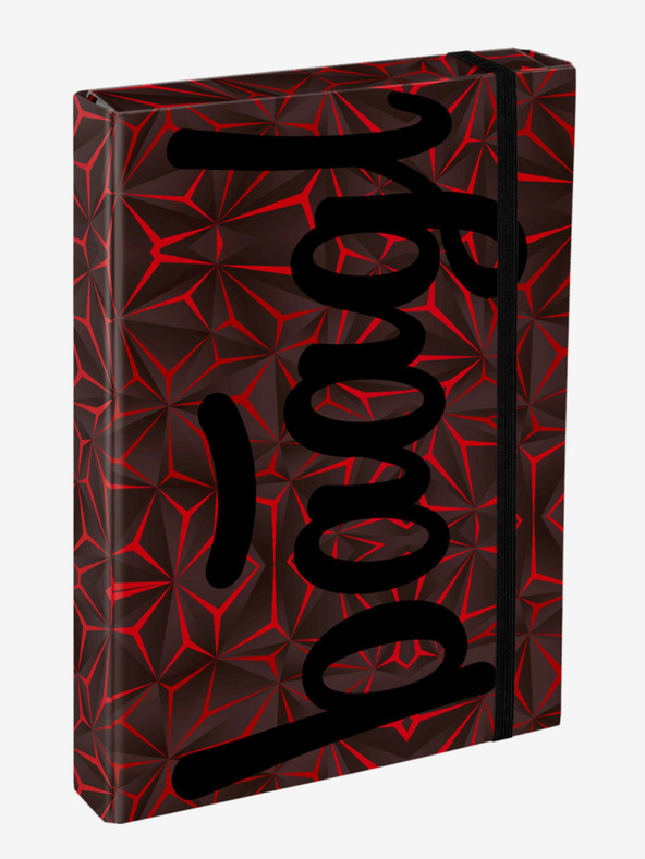 BAAGL  Crne ploče za školske bilježnice A4 Baagl Jumbo Red Polygon