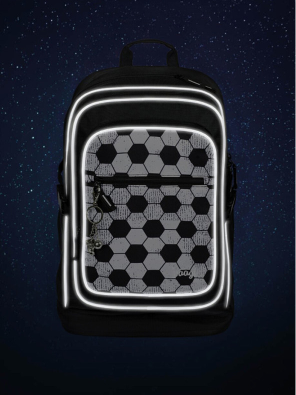 BAAGL  Crni školski ruksak Baagl Cubic Goal