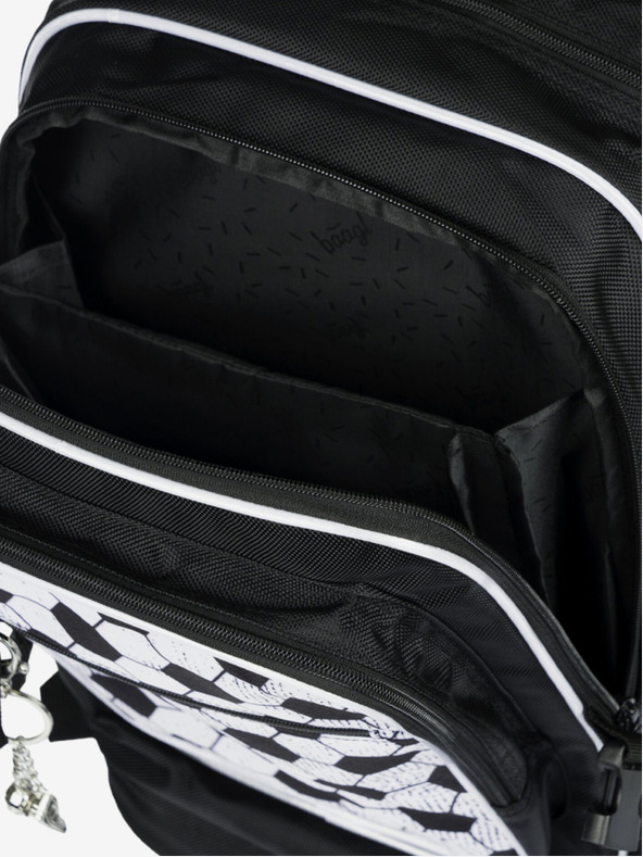 BAAGL  Crni školski ruksak Baagl Cubic Goal