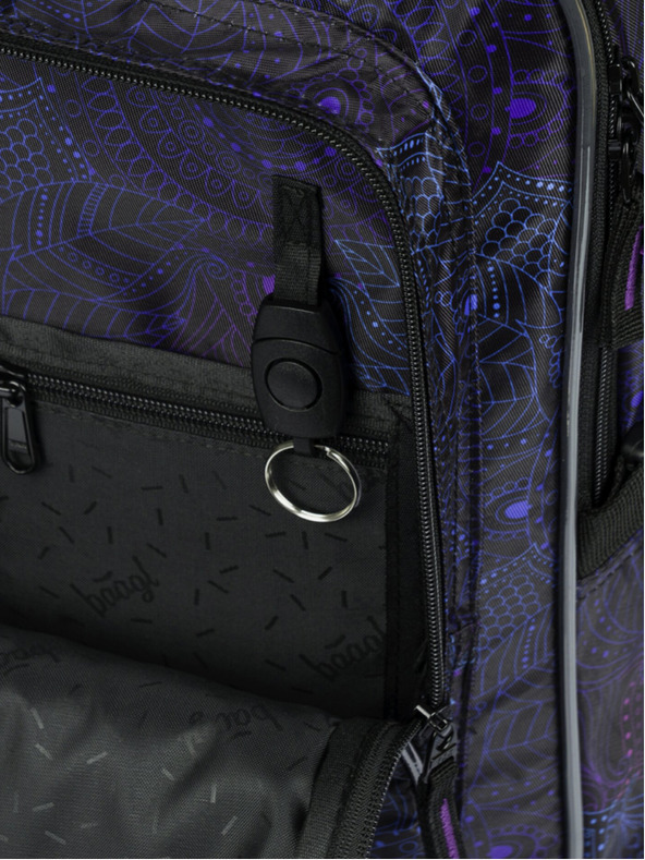 BAAGL  Crni školski ruksak Baagl Cubic Zen