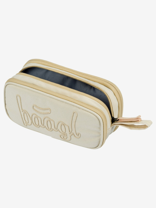 BAAGL  Bež studentska pernica Baagl Beige