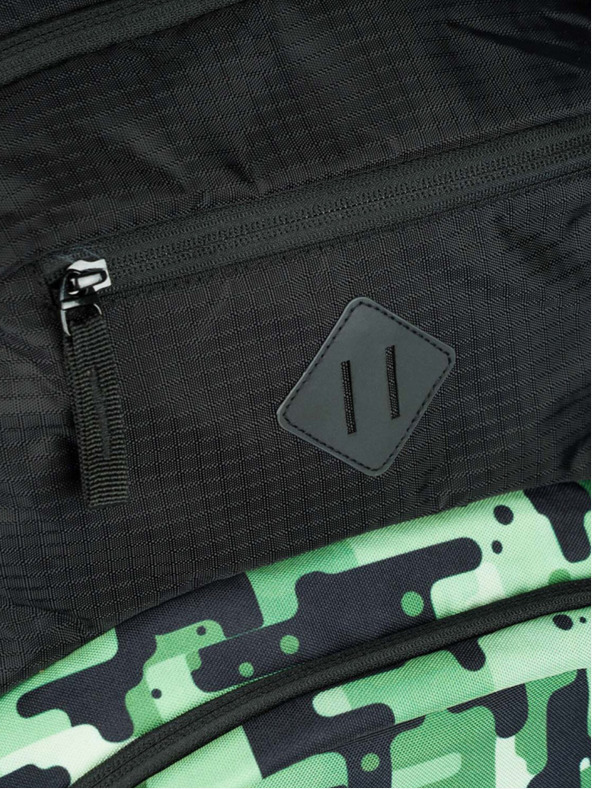 BAAGL  Crni školski set - ruksak, pernica, torba Baagl Coolmate Green