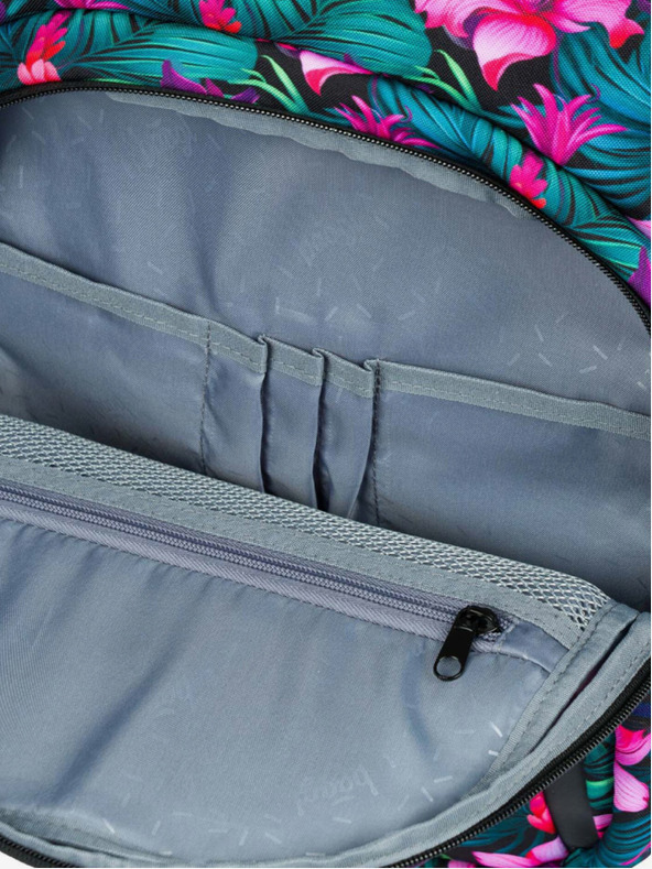 BAAGL  Školski cvjetni set - ruksak, pernica, torba Baagl Coolmate Paradise