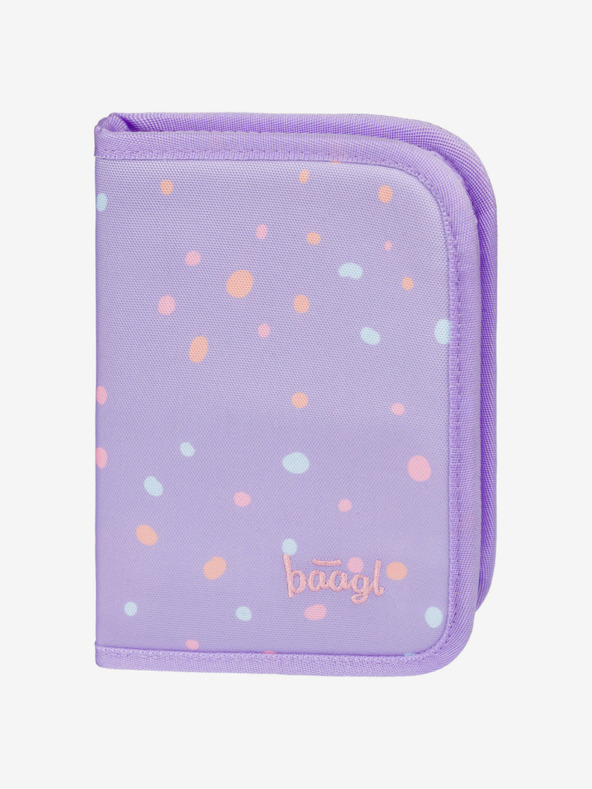 BAAGL  Ljubičasta jednokatna školska pernica Pets Baagl